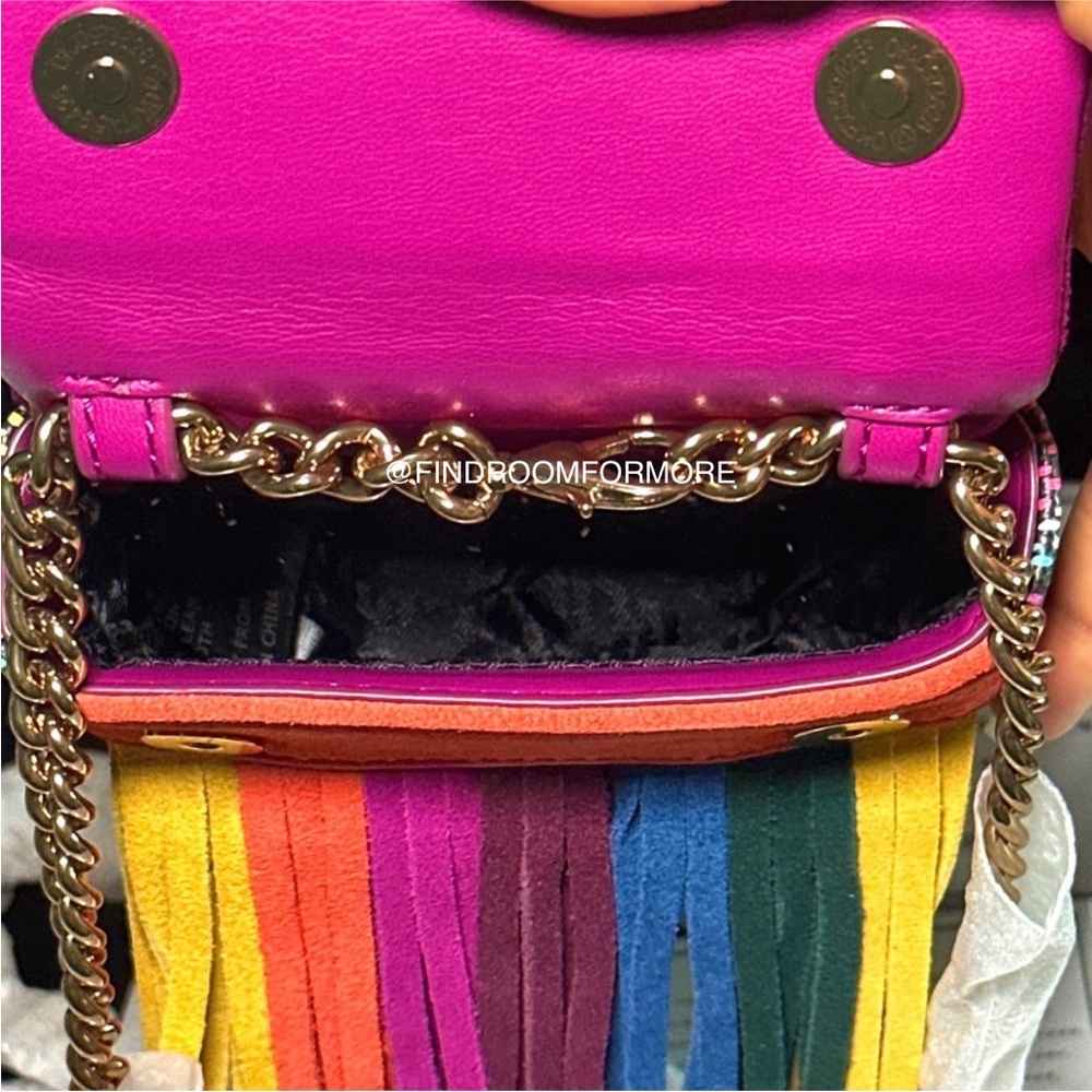 Kurt Geiger Micro Kensington Fringe Crossbody Bag - Picture 14 of 17